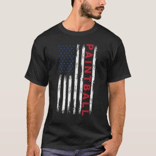 Patriotic Paintballer USA Flag Paintball T-Shirt