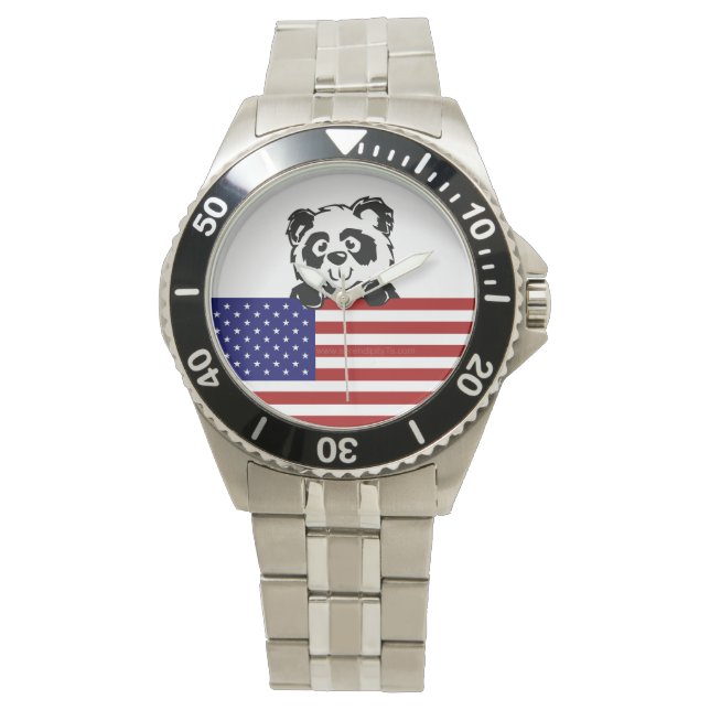 Patriotic Panda Watch (Front)