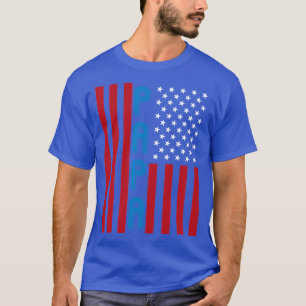 Patriotic Papa US Flag Fathers Day T-Shirt
