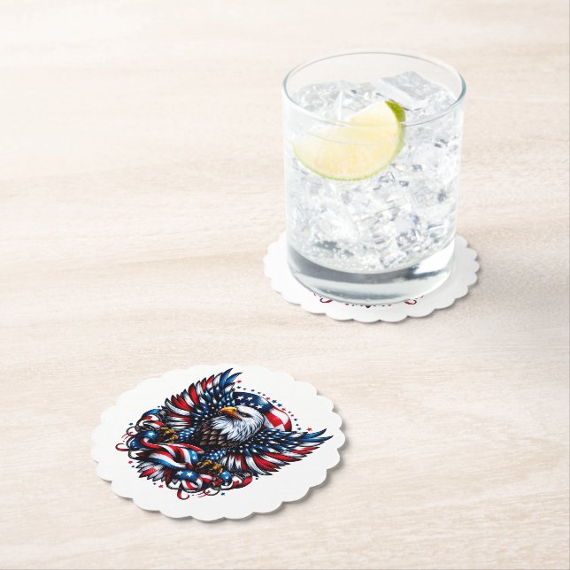 Patriotic Paper Coasters (Insitu)