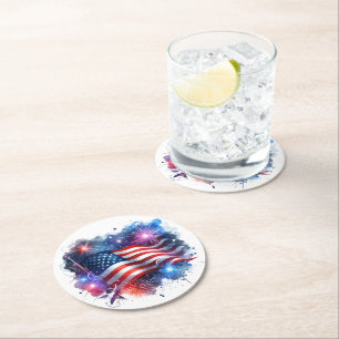 Patriotic Paper Coasters