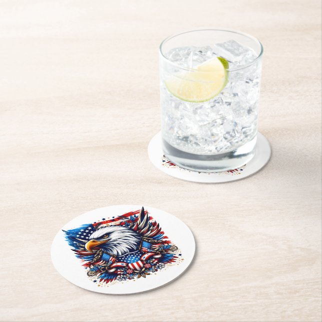 Patriotic Paper Coasters (Insitu)