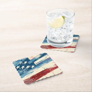 Patriotic Paper Coasters