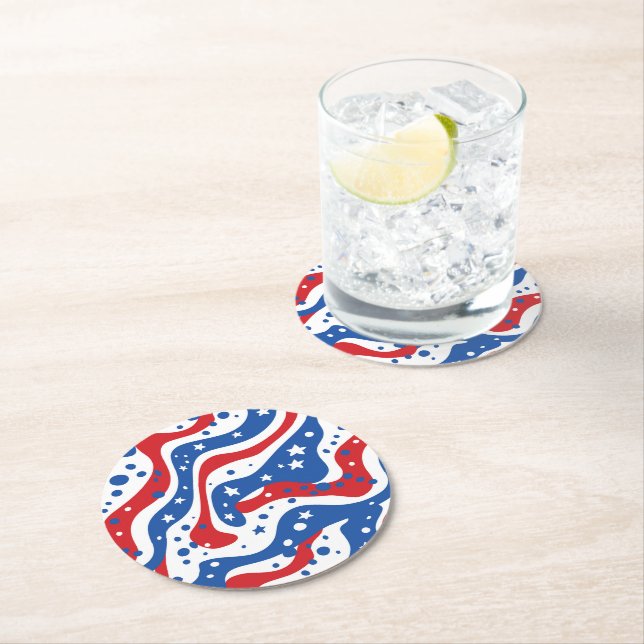 Patriotic Paper Coasters (Insitu)