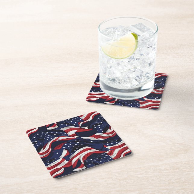 Patriotic Paper Coasters (Insitu)