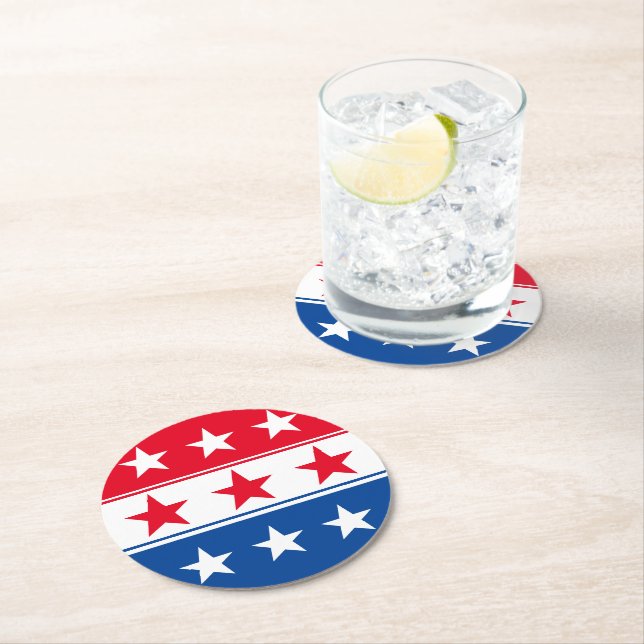 Patriotic Paper Coasters (Insitu)
