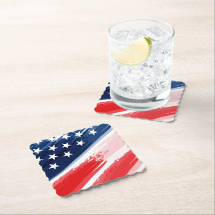 Patriotic Paper Coasters