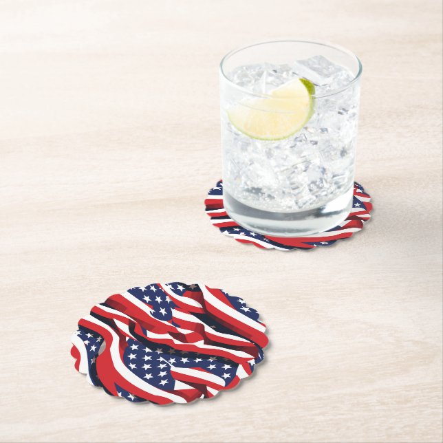 Patriotic Paper Coasters (Insitu)