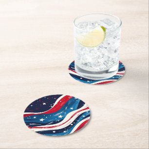 Patriotic Paper Coasters