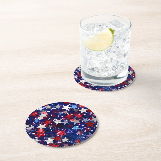 Patriotic Paper Coasters (Insitu)