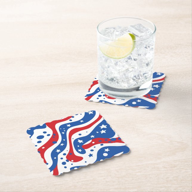 Patriotic Paper Coasters (Insitu)