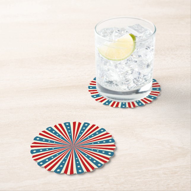 Patriotic Paper Coasters (Insitu)