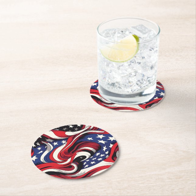 Patriotic Paper Coasters (Insitu)