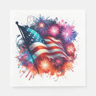 Patriotic Paper Napkins