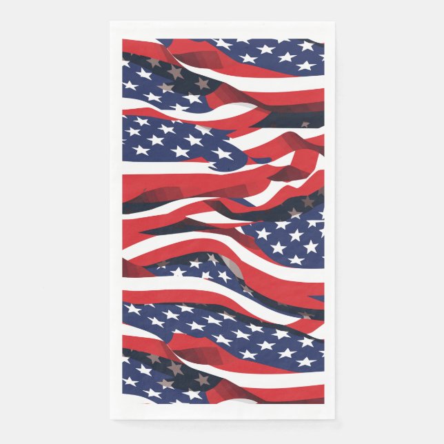 Patriotic Paper Napkins (Front)