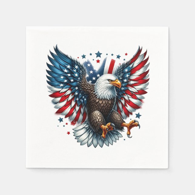 Patriotic Paper Napkins (Front)