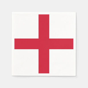 Patriotic paper napkins with England flag