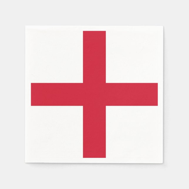 Patriotic paper napkins with England flag (Front)