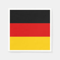 Patriotic paper napkins with Germany flag