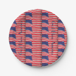 Patriotic Paper Plates, God Bless America Paper Plate