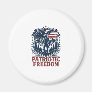 Patriotic Park Ranger Vector Graphic Tee_1 Magnet