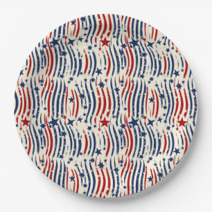 Patriotic Party Vibes Paper Plate