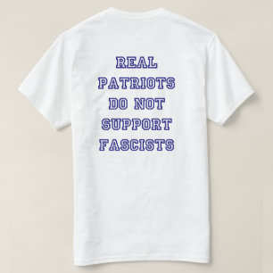 Patriotic Patriots Anti-Fascism Blue T-Shirt