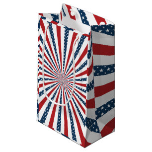 Patriotic pattern small gift bag