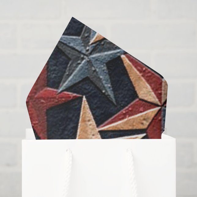 Patriotic pattern stars tissue paper (Gift Bag)