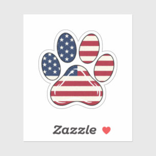 Patriotic Paw Print – 4th of July