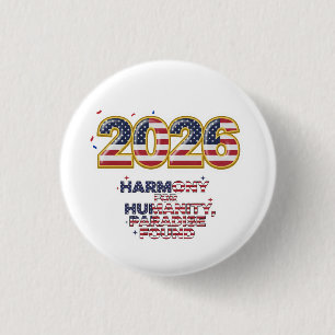 Patriotic Peace Decal 3 Cm Round Badge