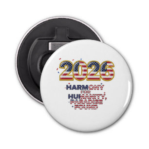 Patriotic Peace Decal Bottle Opener