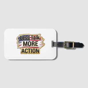 Patriotic Peace Decal Luggage Tag