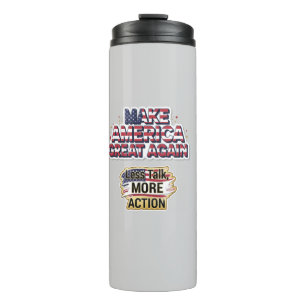 Patriotic Peace Decal Thermal Tumbler