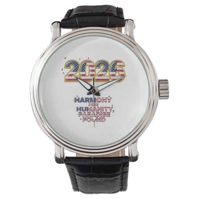 Patriotic Peace Decal Watch (Front)