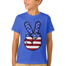 Patriotic peace fingers