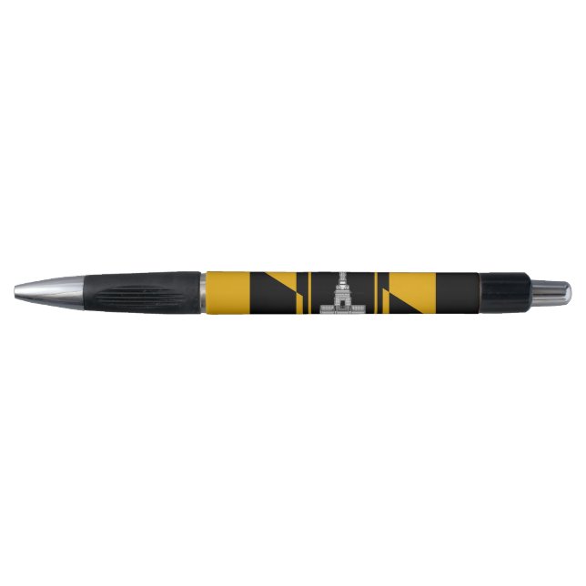 Patriotic Pen with flag of Baltimore, USA (Front)