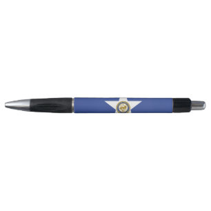 Patriotic Pen with flag of Houston, USA