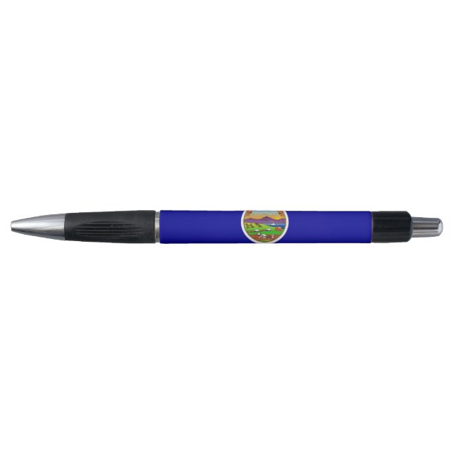 Patriotic Pen with flag of Kansas State, U.S.A. (Front)