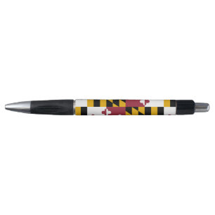 Patriotic Pen with flag of Maryland State, U.S.A.