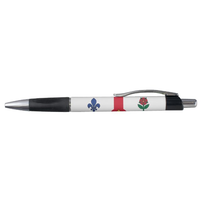 Patriotic Pen with flag of Montreal, Canada (Top)