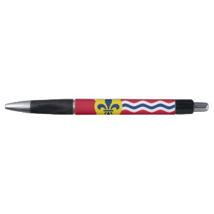 Patriotic Pen with flag of St. Louis, Missouri