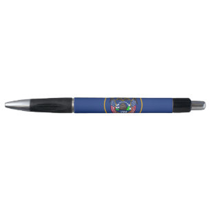 Patriotic Pen with flag of Utah State, USA