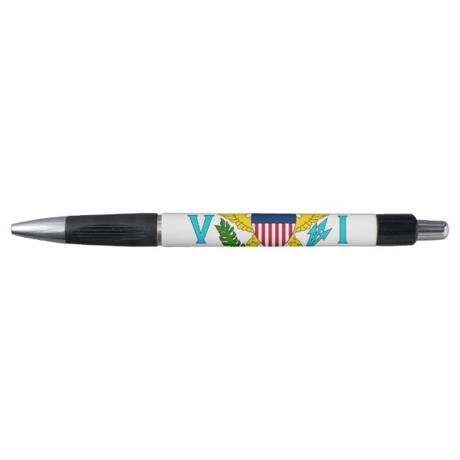 Patriotic Pen with flag of Virgin Islands, USA (Front)
