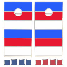 Patriotic personalised cornhole set