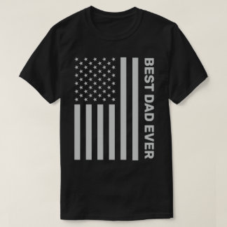 Patriotic Personalised Father's Day American Flag T-Shirt