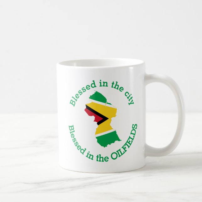 Patriotic Personalised GUYANA Coffee Mug (Right)