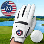 Patriotic Personalised Monogram American Flag Golf Golf Glove<br><div class="desc">If you're a golf lover looking to add some patriotic flair to your game, look no further than our American Flag golf equipment collection. Featuring red white and blue and the iconic Stars and Stripes, our collection includes a variety of items perfect for any golfer with a love for their...</div>