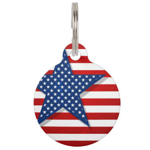 Patriotic Pet Tag