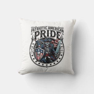 Patriotic Phantom Patriot Horror Monster Patriot 4 Cushion